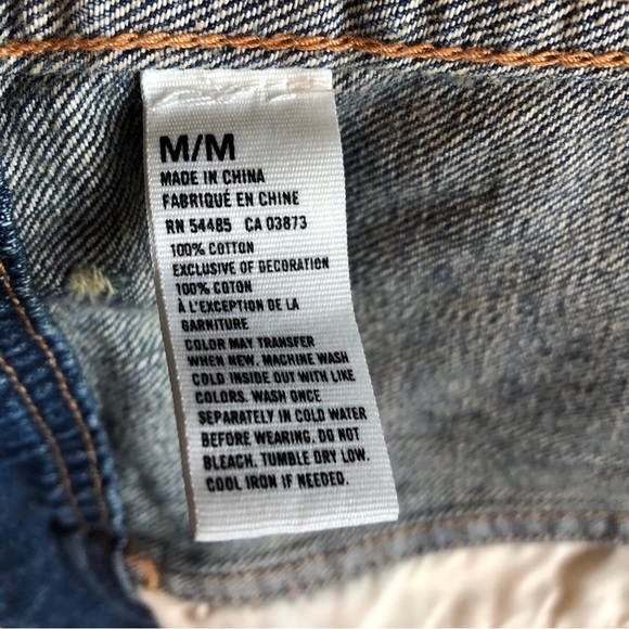 Juniors women American Eagle Jean Jacket size medium - Picture 6 of 8